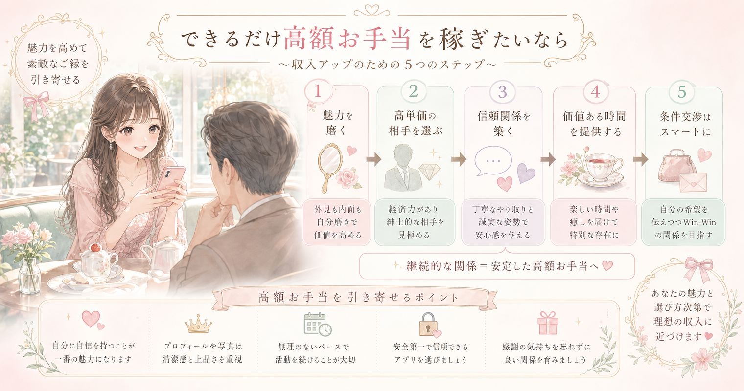 できるだけ高額お手当を稼ぎたいなら