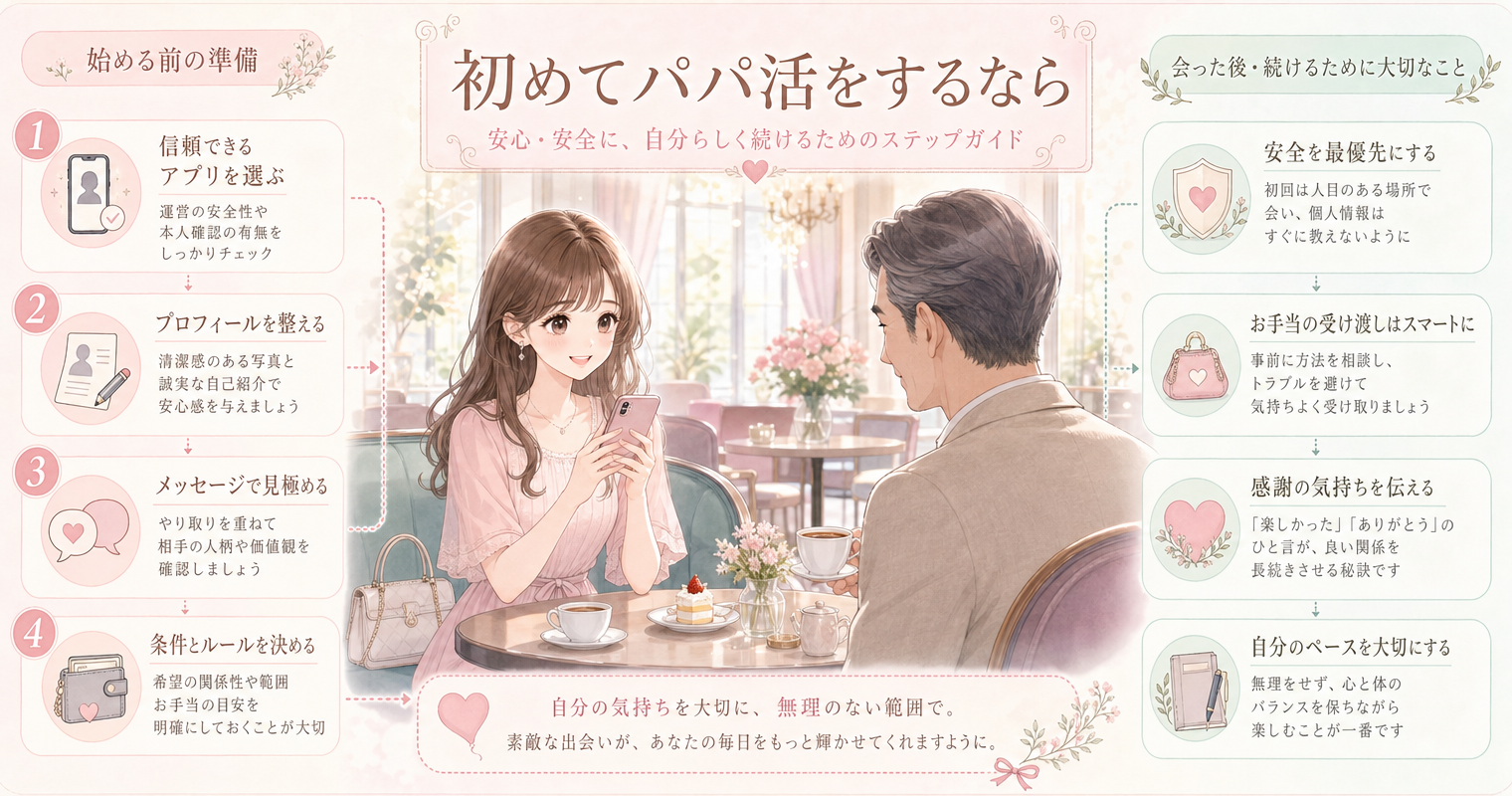 初めてパパ活をするなら