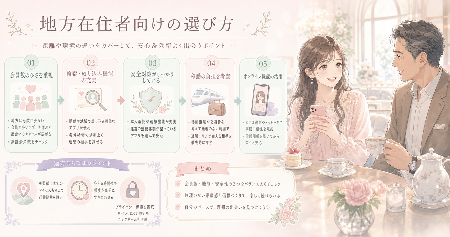 地方在住者向けの選び方
