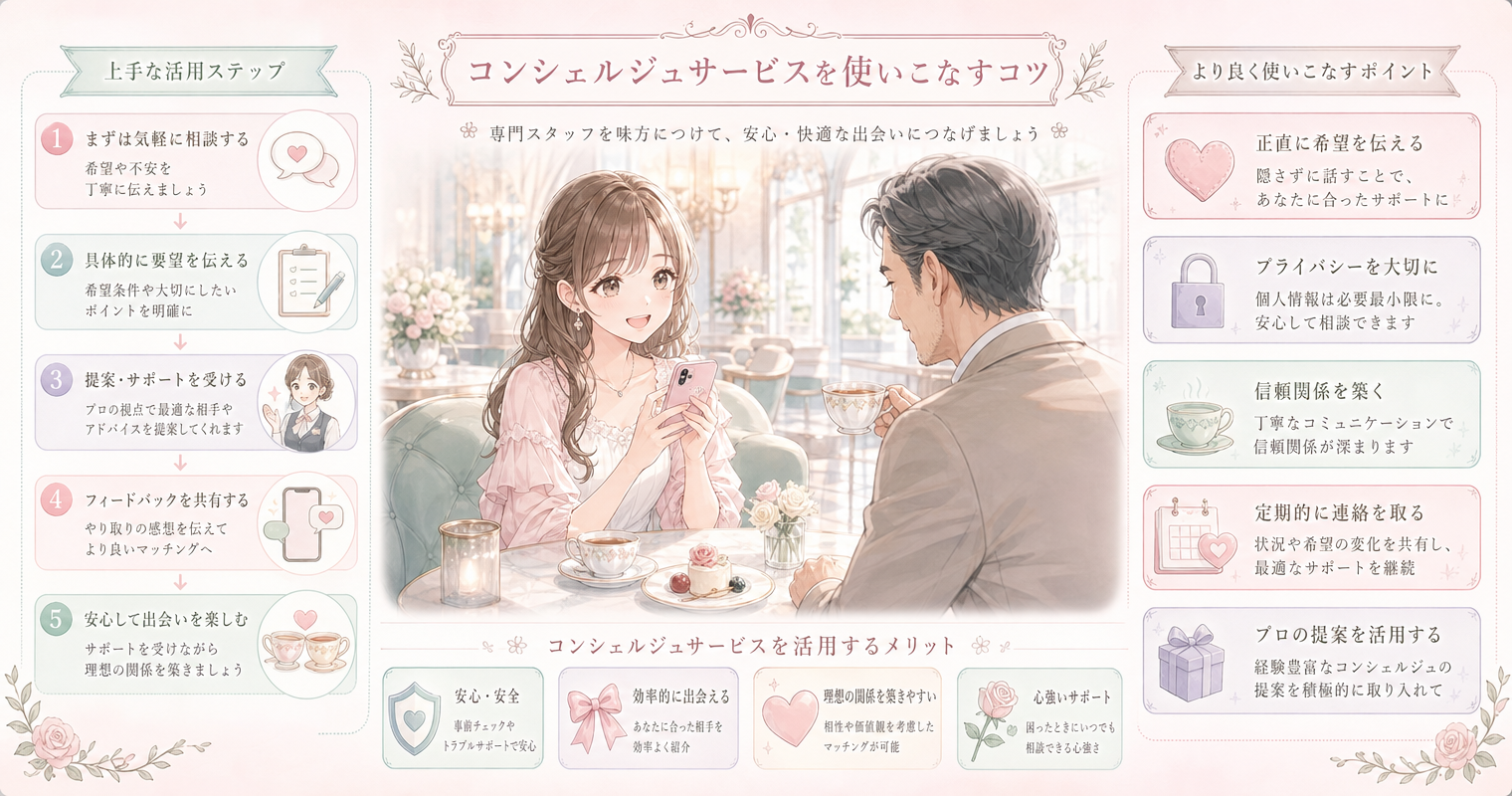 コンシェルジュサービスを使いこなすコツ