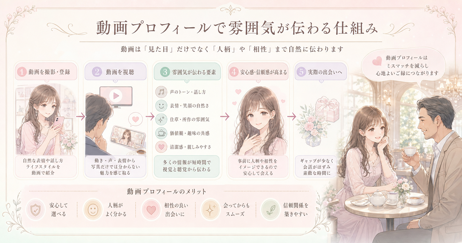 動画プロフィールで雰囲気が伝わる仕組み