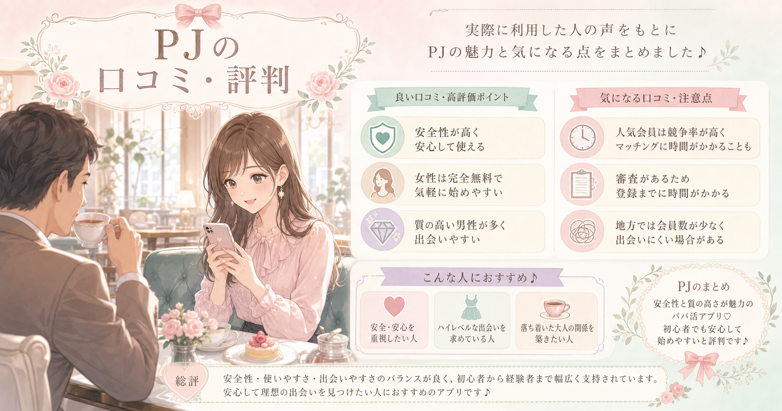 PJの口コミ・評判