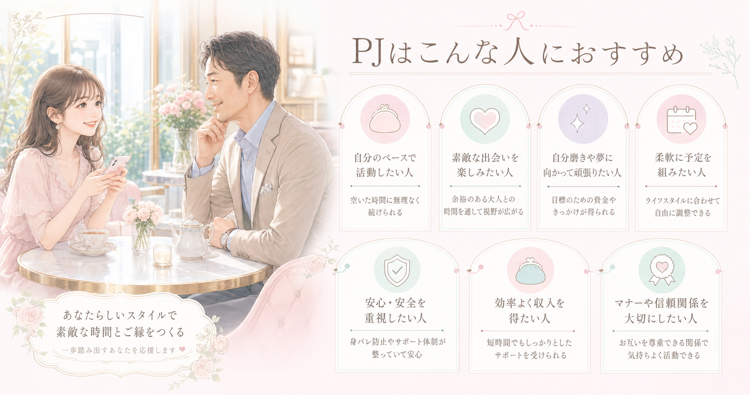 PJはこんな人におすすめ